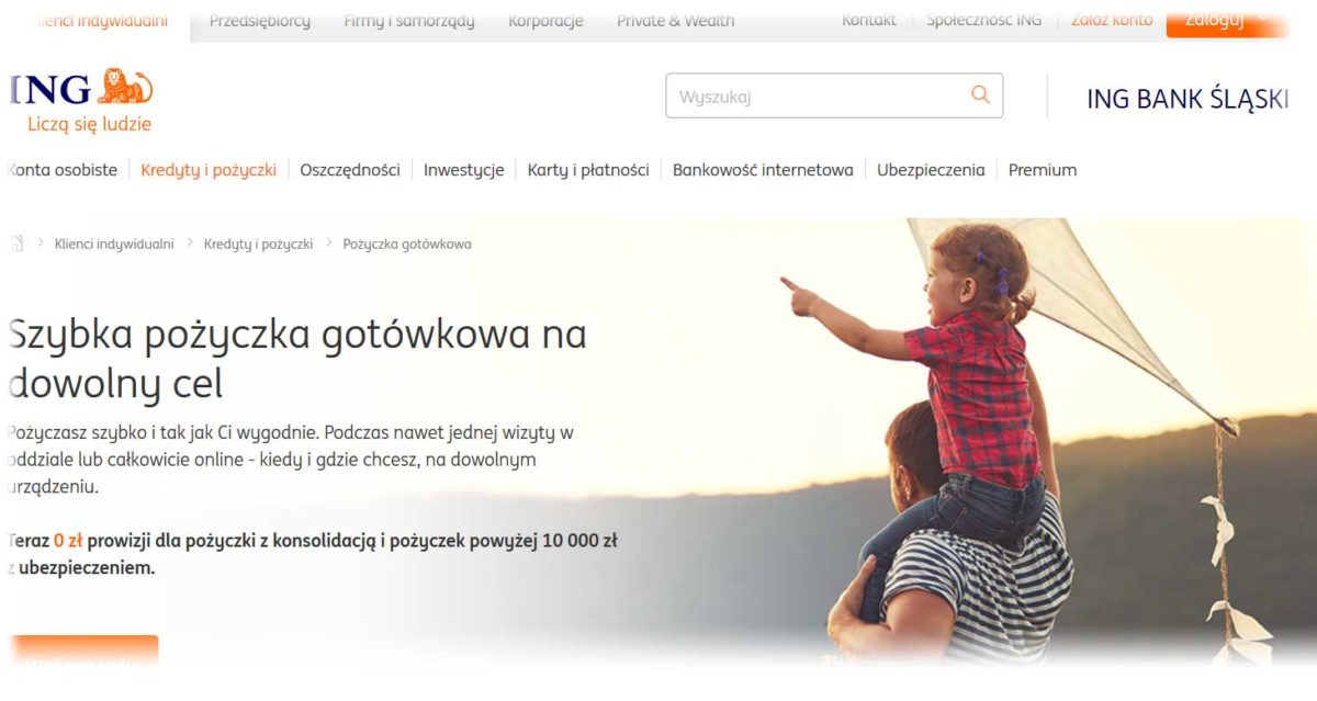Kredyt gotówkowy ING Bank Śląski